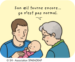 Son oeil tourne encore… ça n'est pas normal.