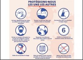 Les gestes barrières - information coronavirus de Santé publique France
