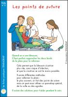 Couverture de la fiche "Les points de suture"