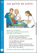 Couverture de la fiche "Les points de suture"